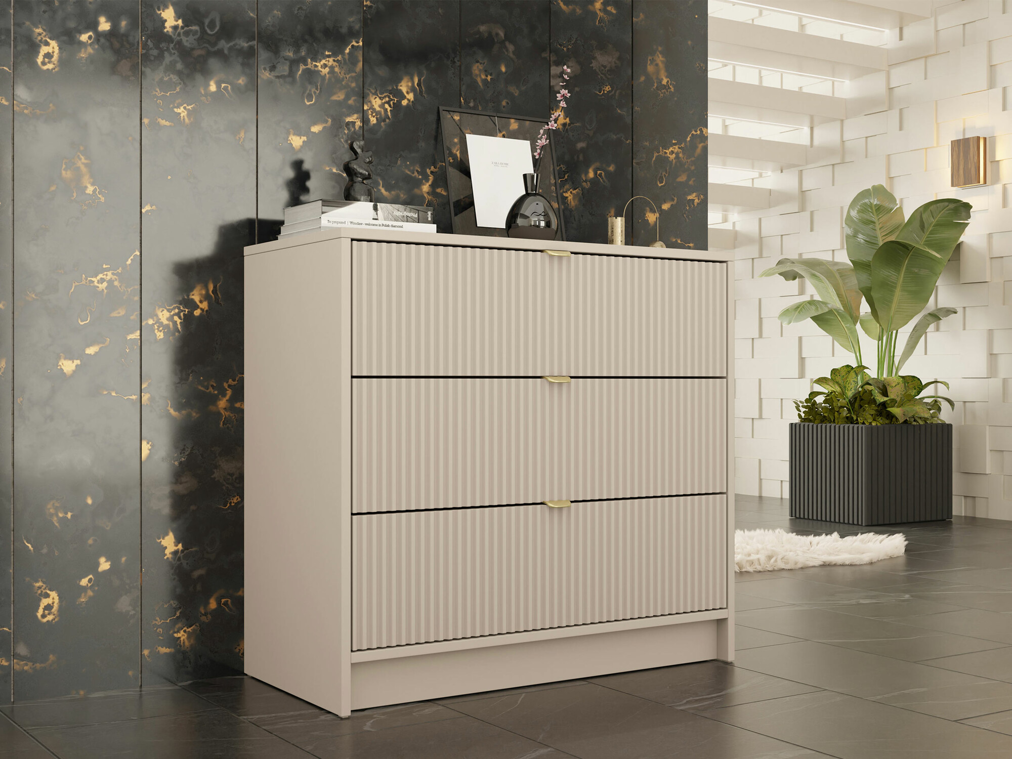 Ladekast Comfivo Papilio I (Beige)