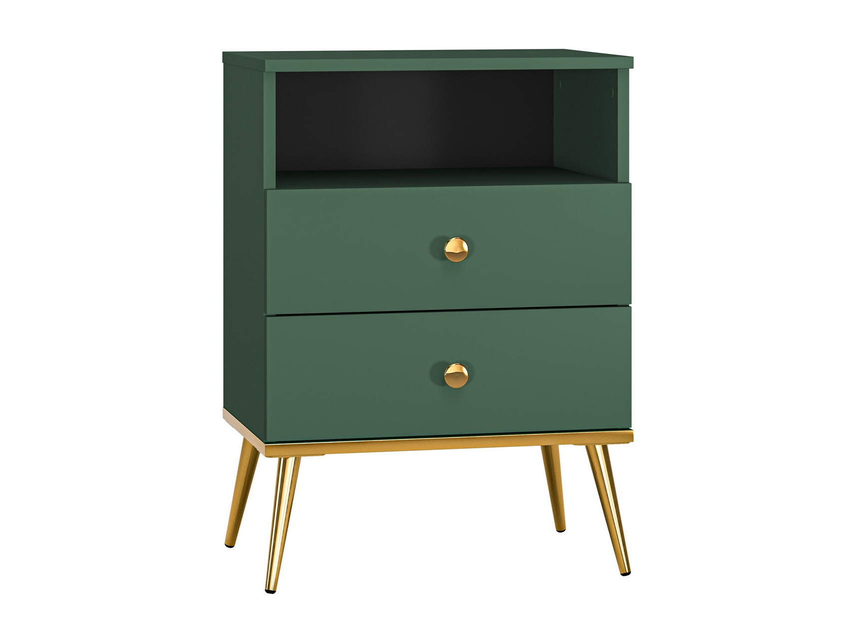 Nachtkastje Flonovu 111 (Donkergroen + Gouden)