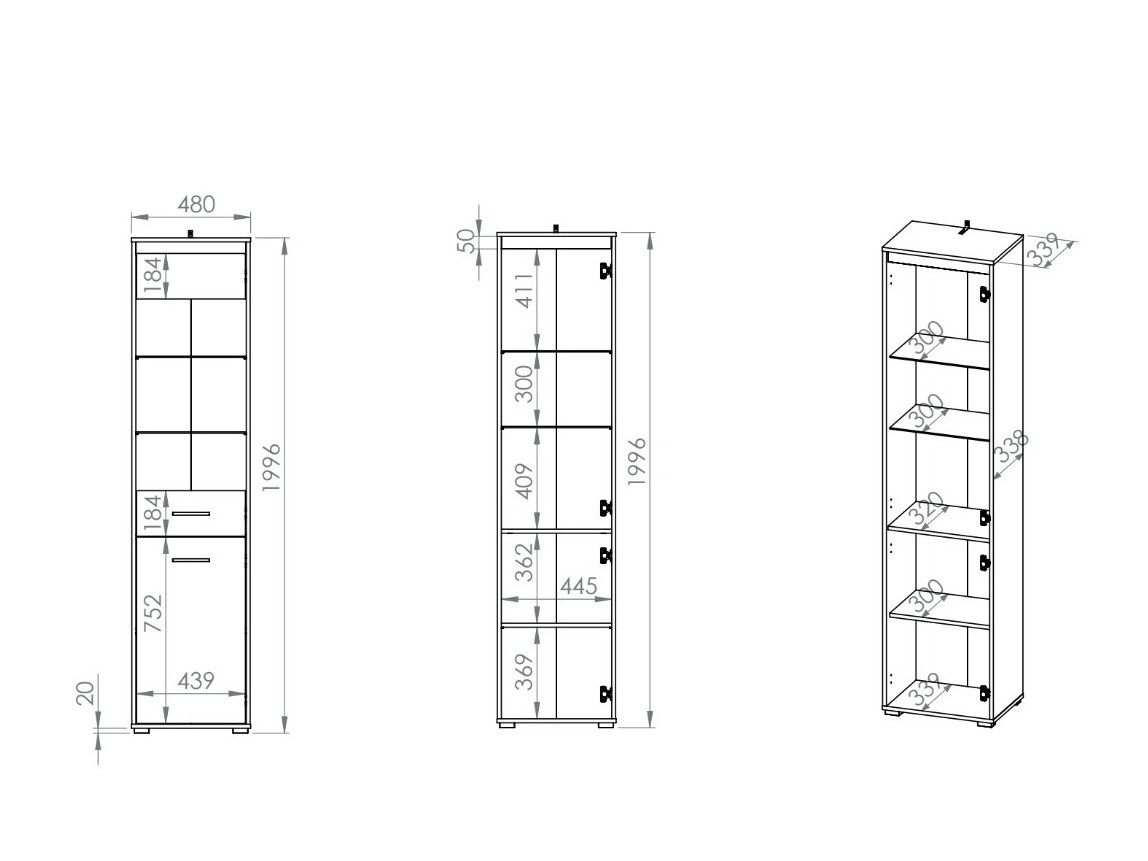 Boekenkast Calvere 103