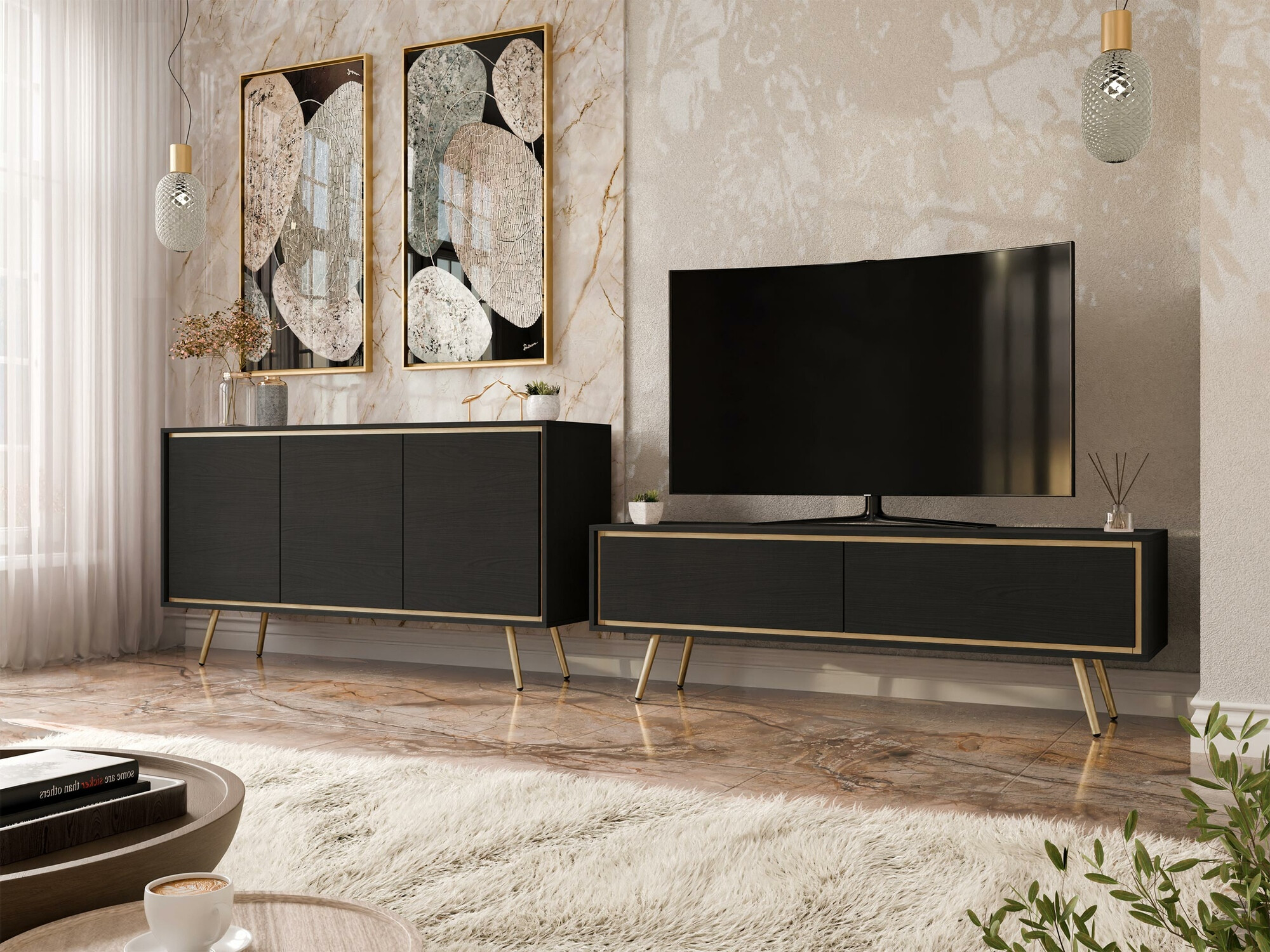 Dressoir Providence 190 (Grafiet)