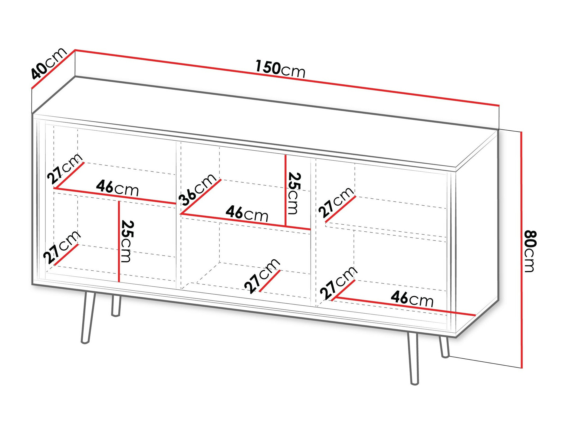 Dressoir Providence 190 (Kasjmier)