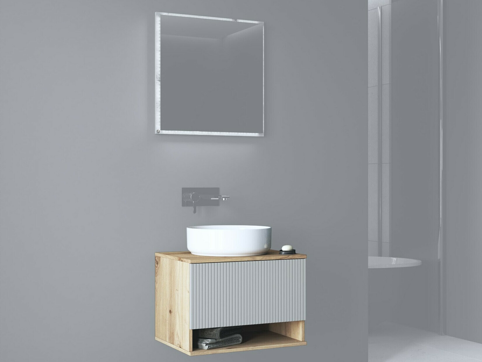 Hangend badkamermeubel voor wastafel Romleve 101