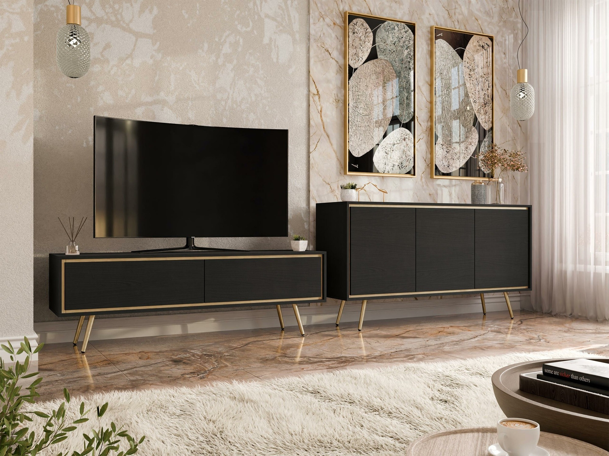 TV-meubel Providence 191 (Grafiet)