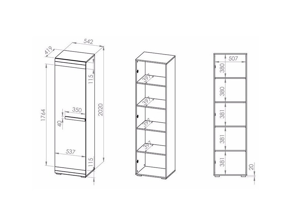 Boekenkast Alcala 103
