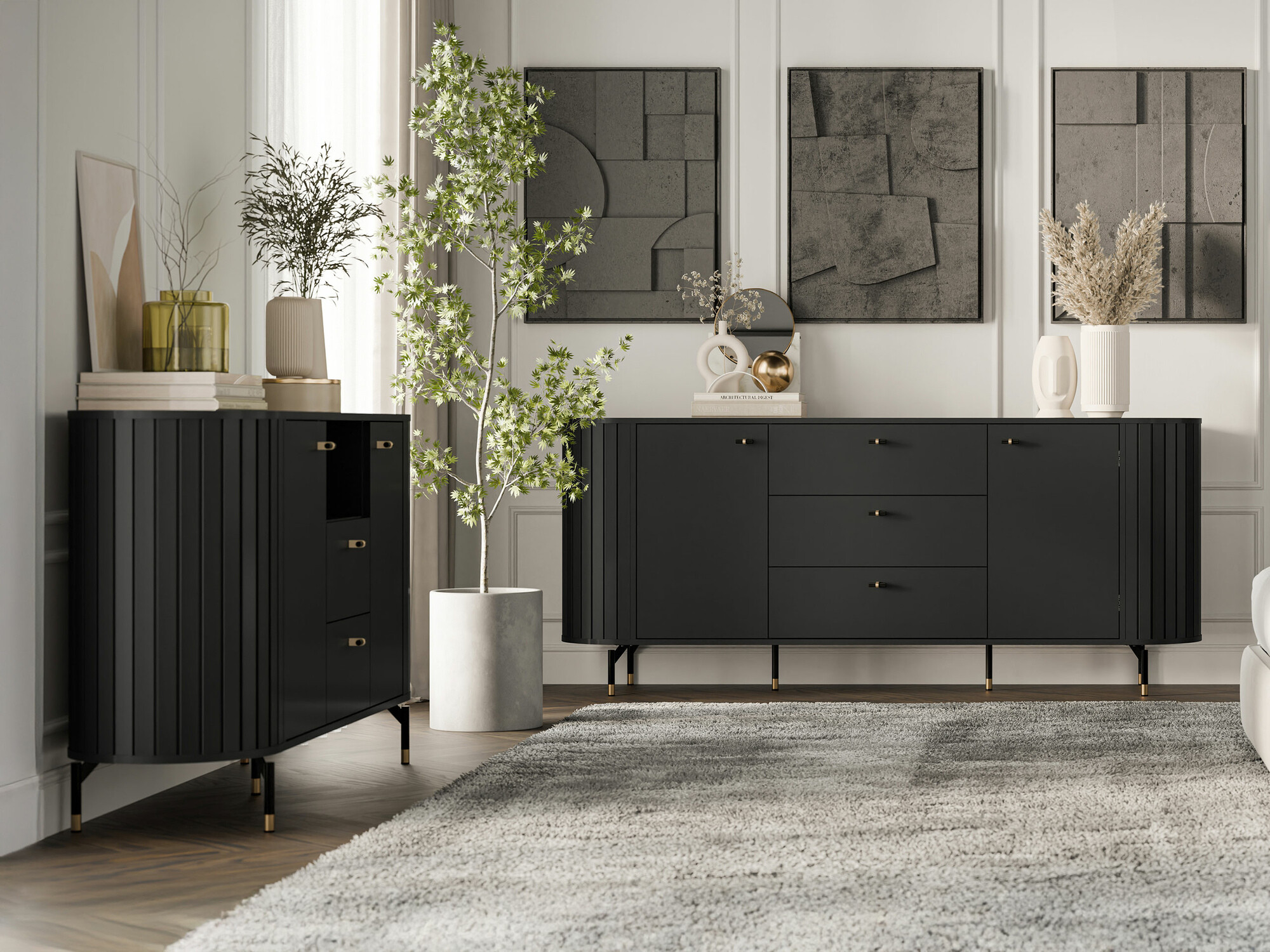 Ladekast Novmono 101 (Zwart)