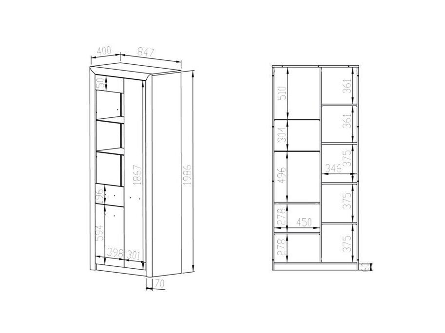 Boekenkast Tivmori 101