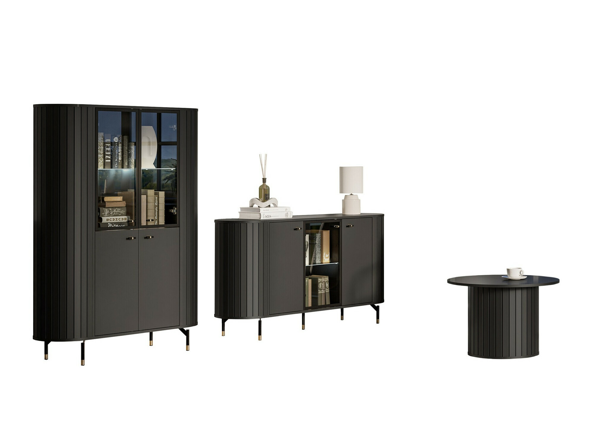 Woonkamerset Novmono 109 (Zwart)