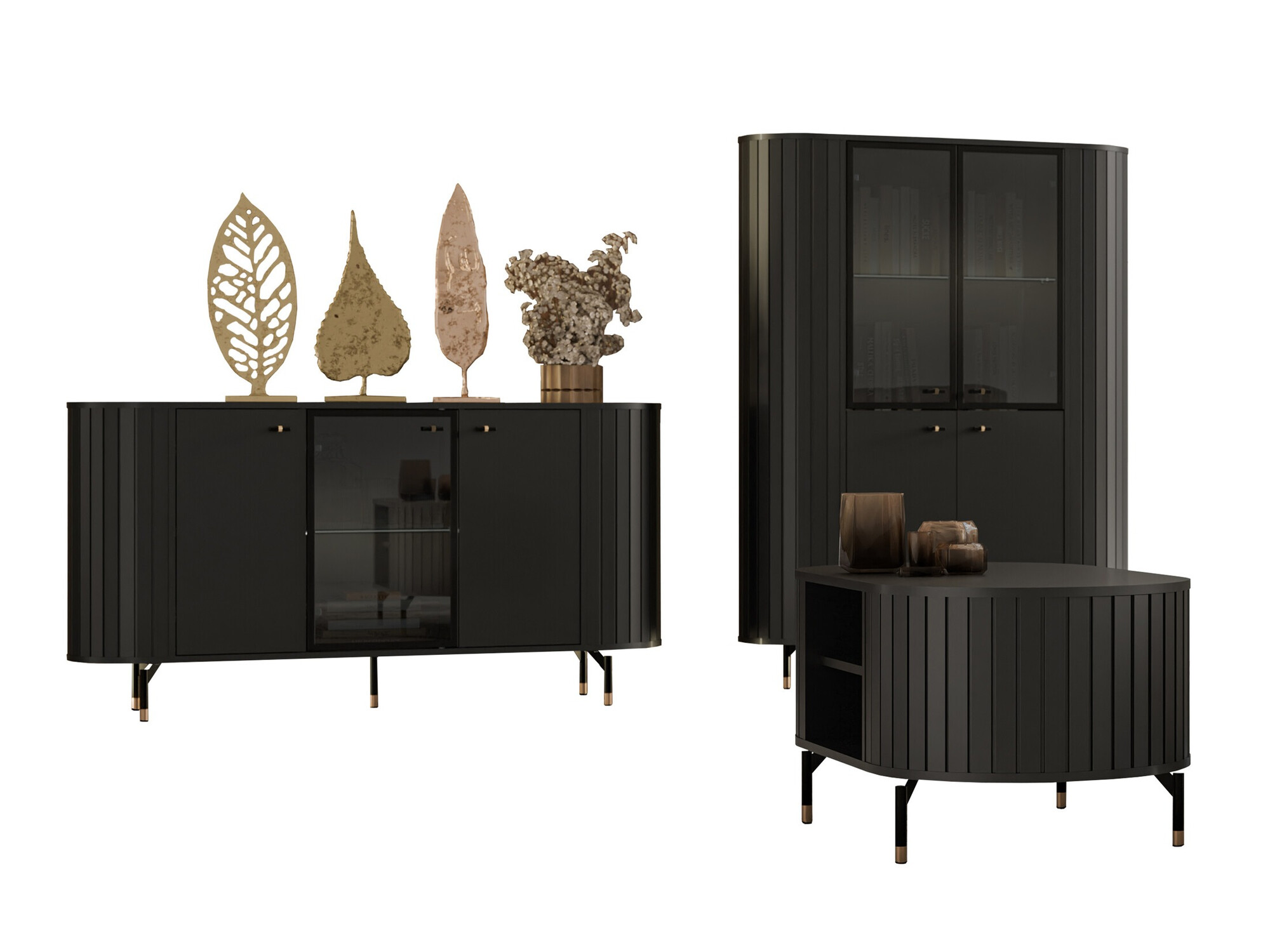 Woonkamerset Novmono 111 (Zwart)