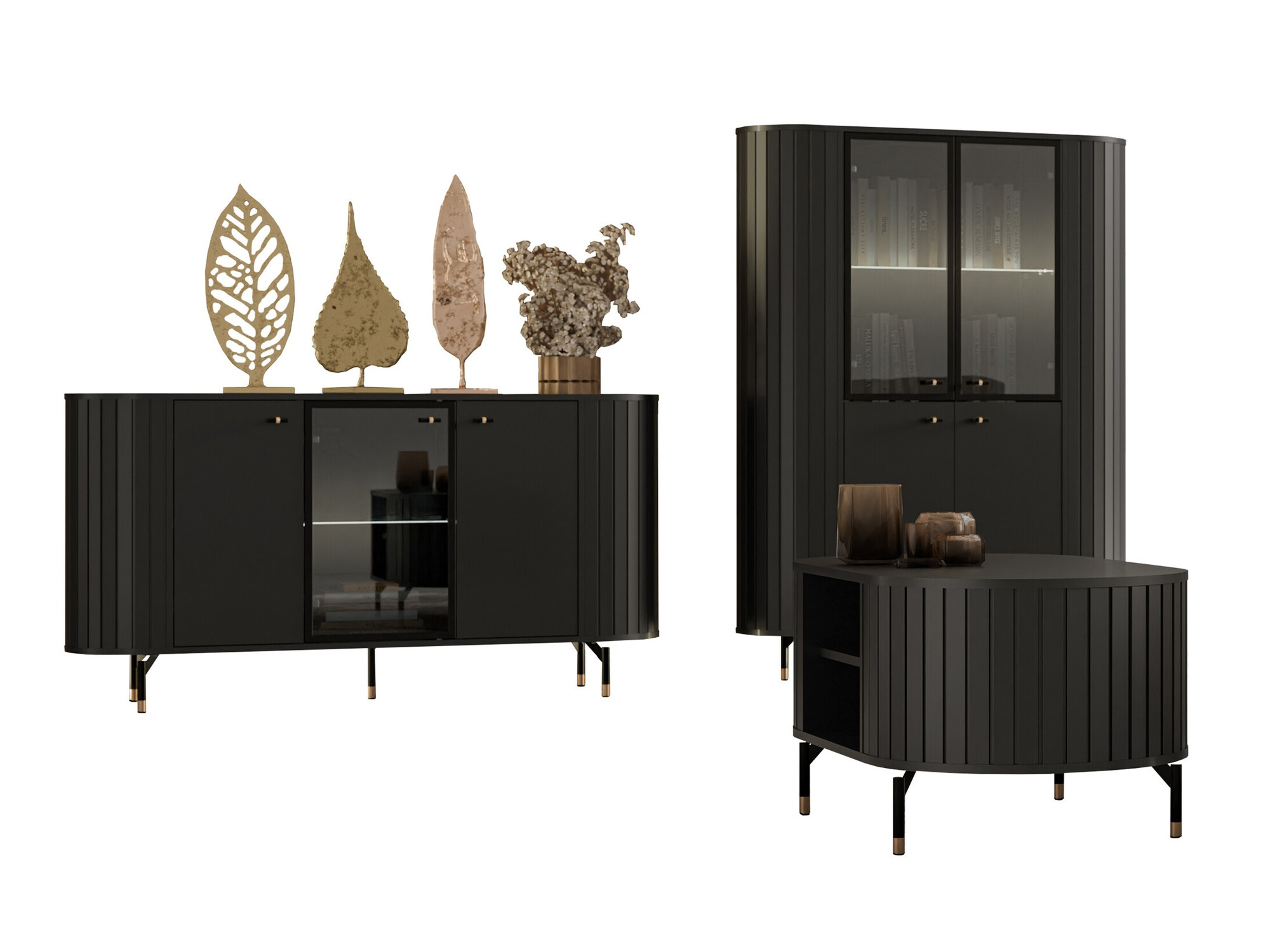 Woonkamerset Novmono 111 (Zwart)