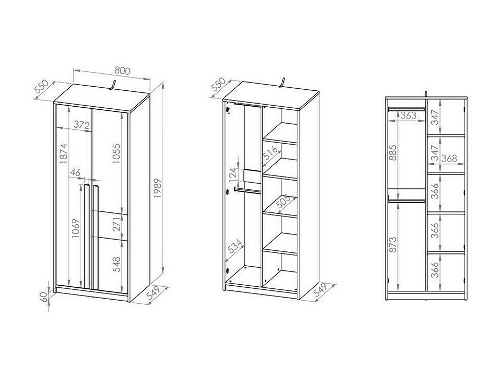 Kledingkast Tivruve 102