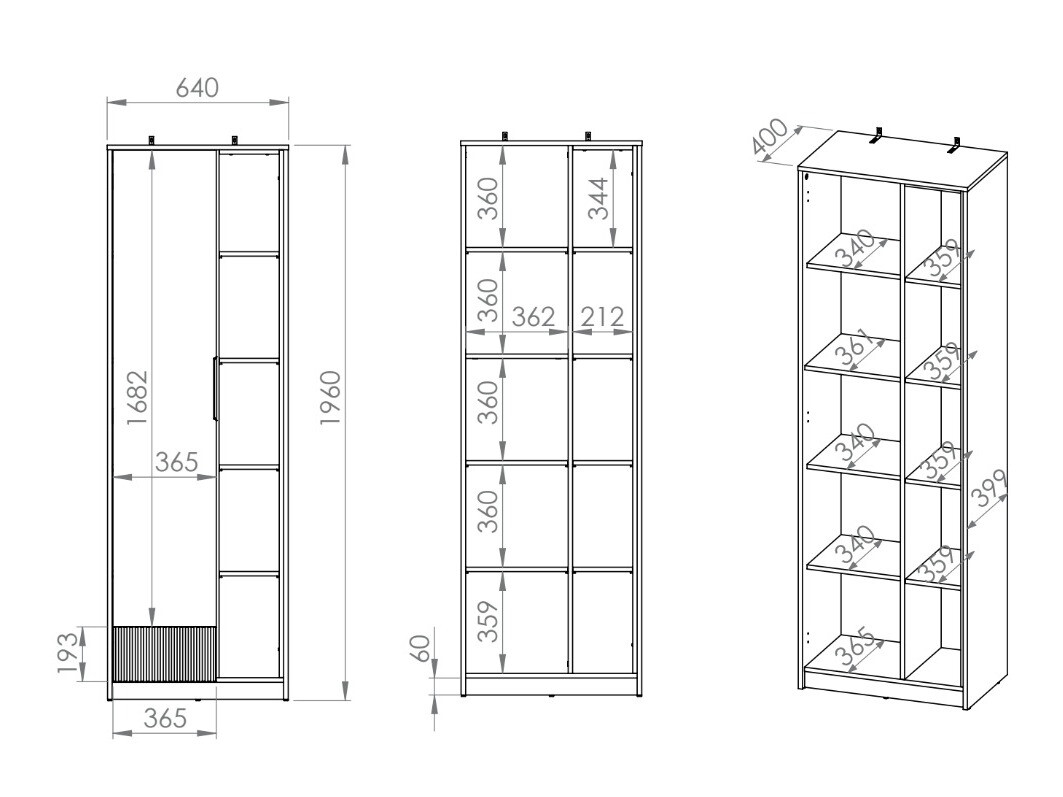 Boekenkast Orlviro 104