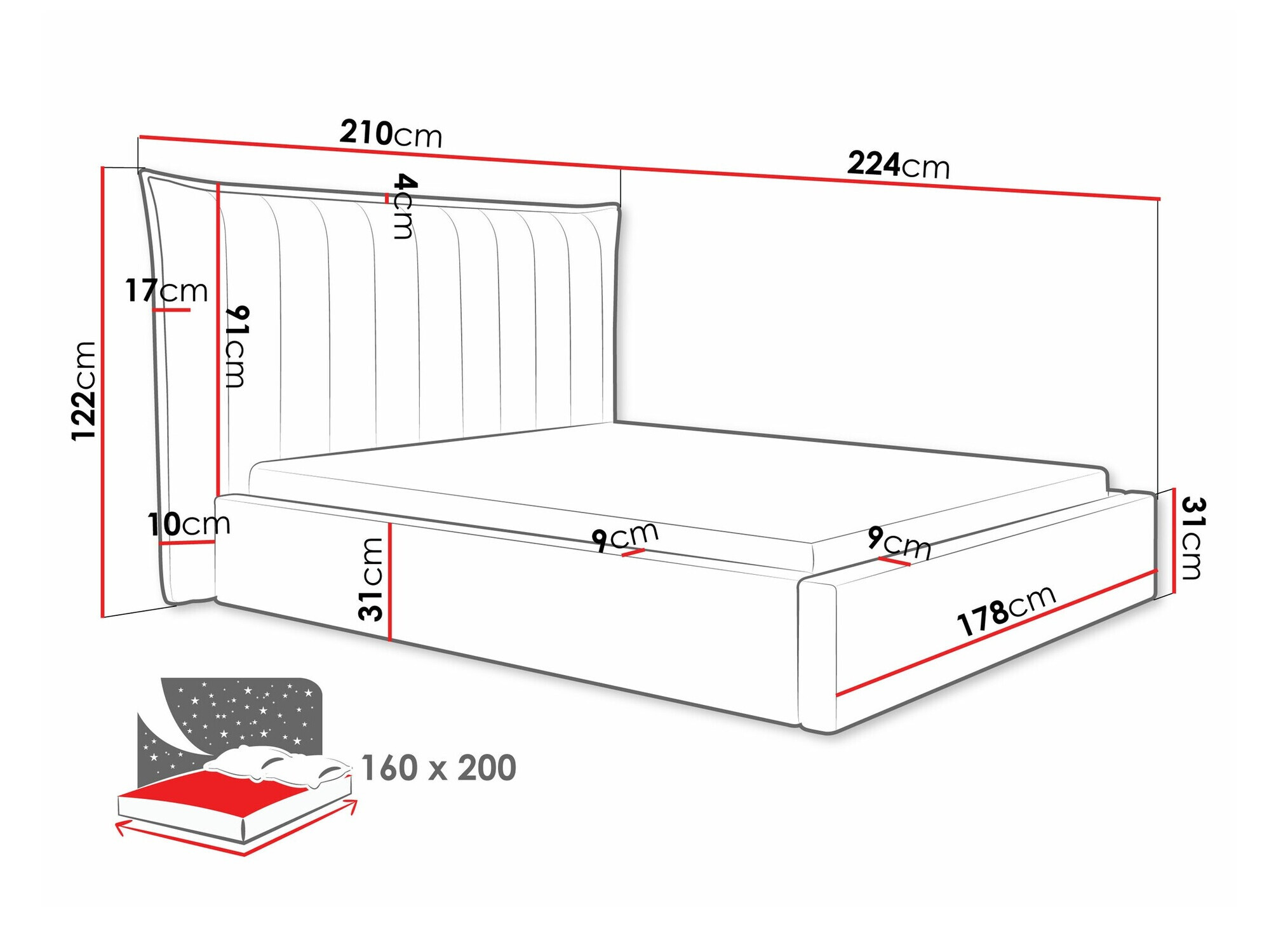 Bed Comfivo 382 (Paros 1)