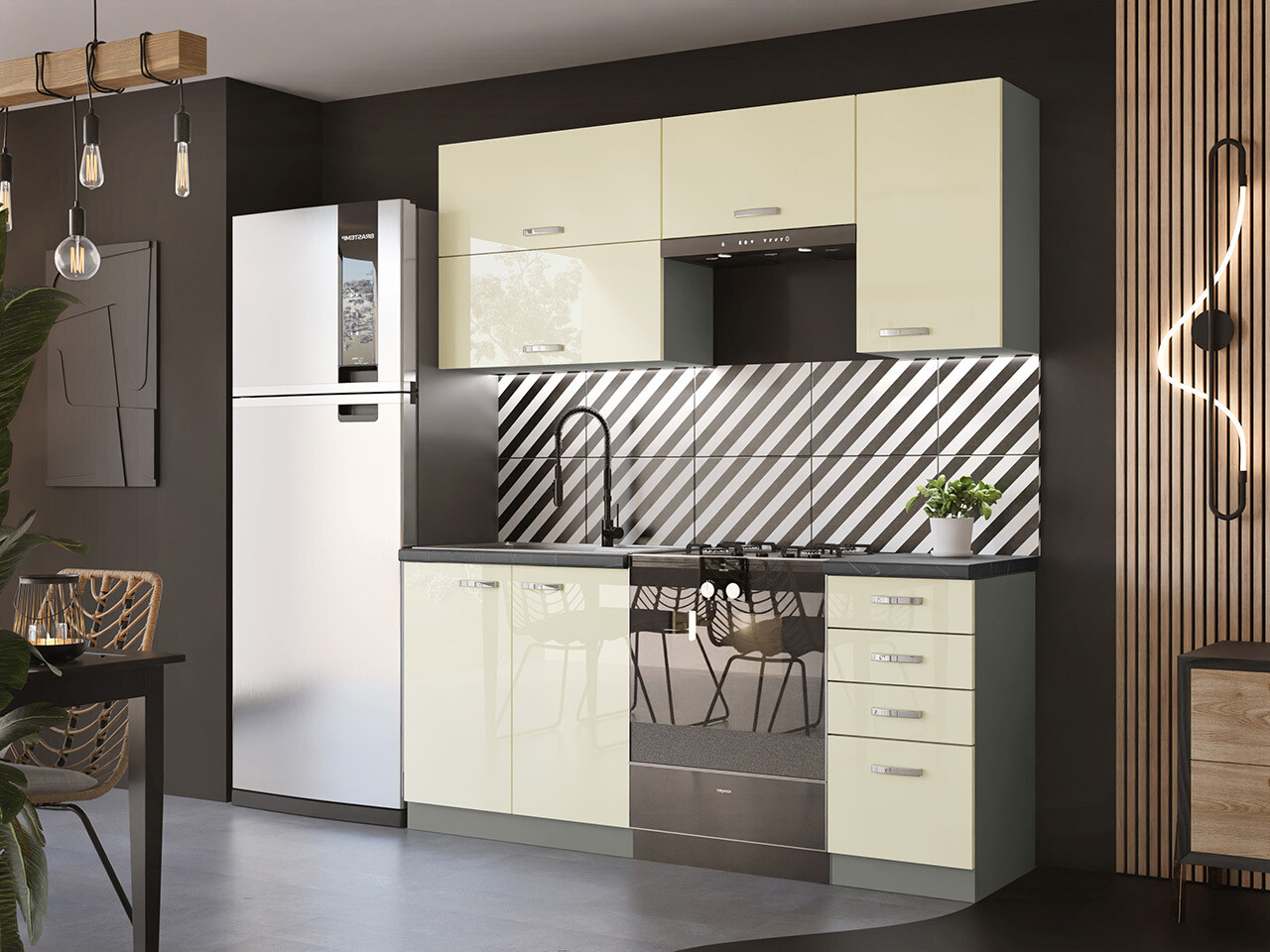 Modulaire keukenset Multi Cream 125