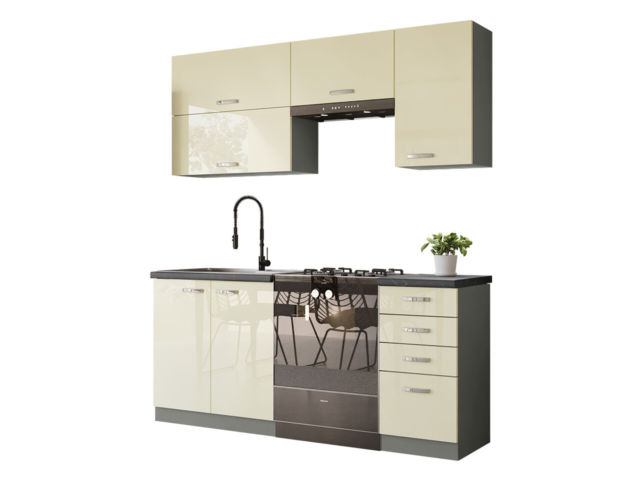Modulaire keukenset Multi Cream 125