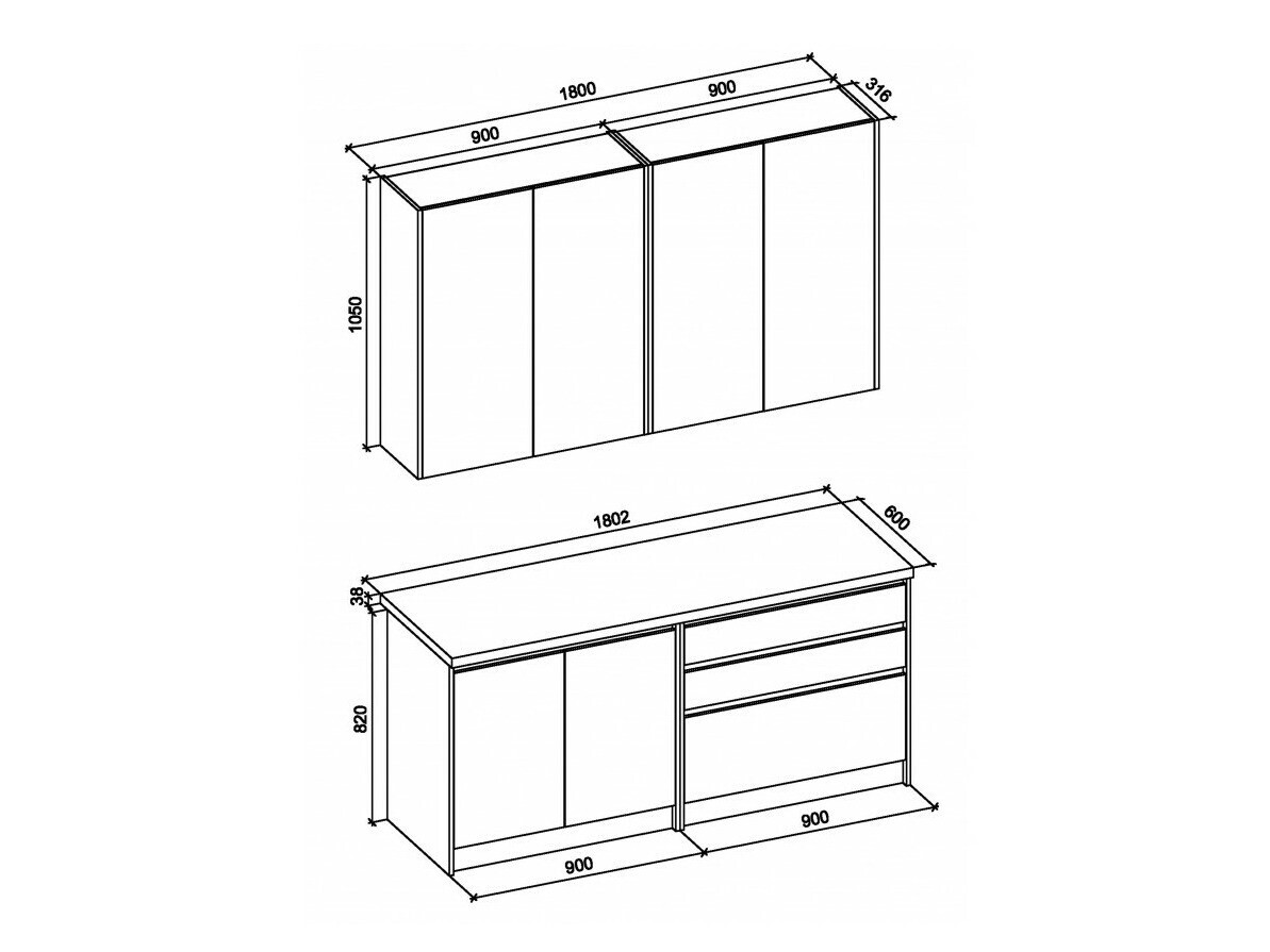 Keukenset Houston 1869