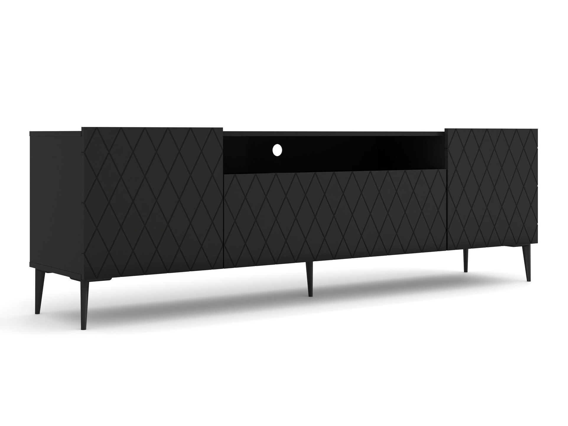 TV-meubel Melmoro 110 (Zwart)