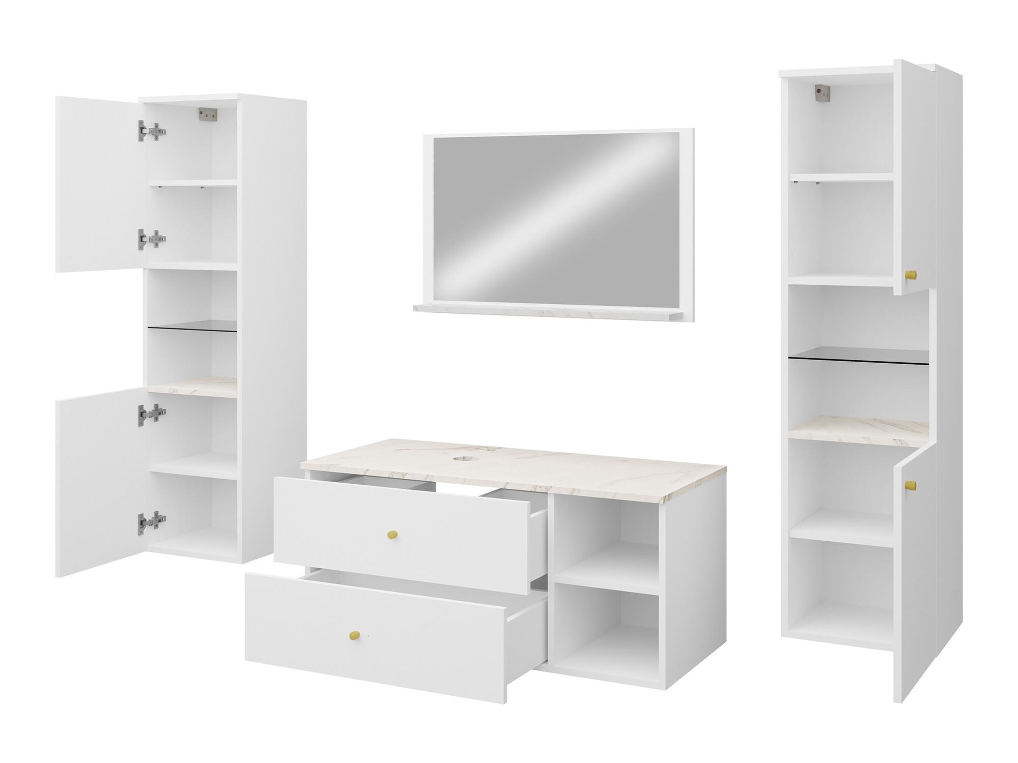 Badkamerset Ophruvi 102 (Notenhout)