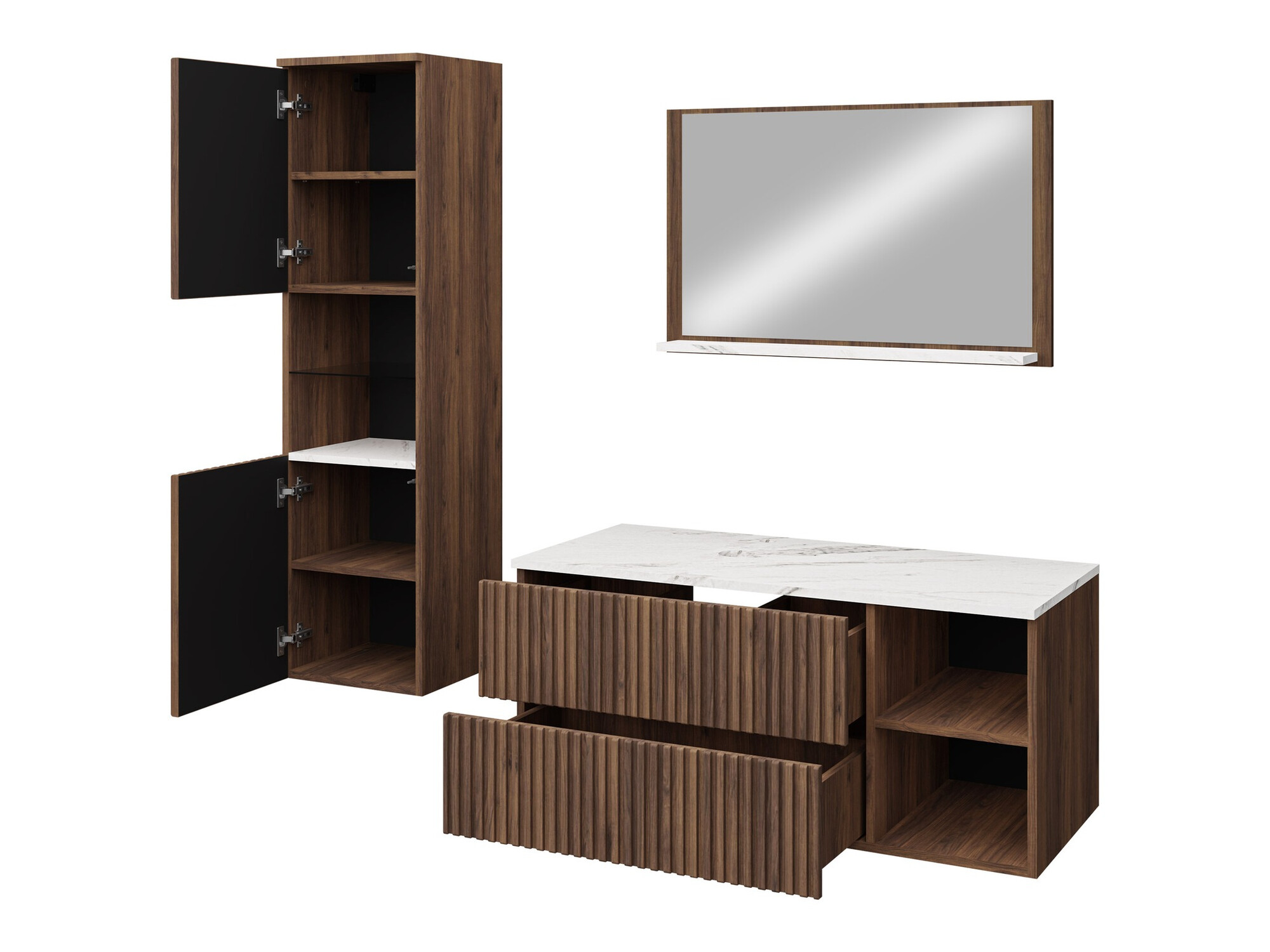 Badkamerset Ophruvi 104 (Zwart)