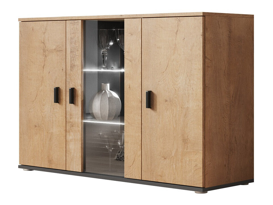 Dressoir Tornola 106 (Lefkas eik + Zwart)