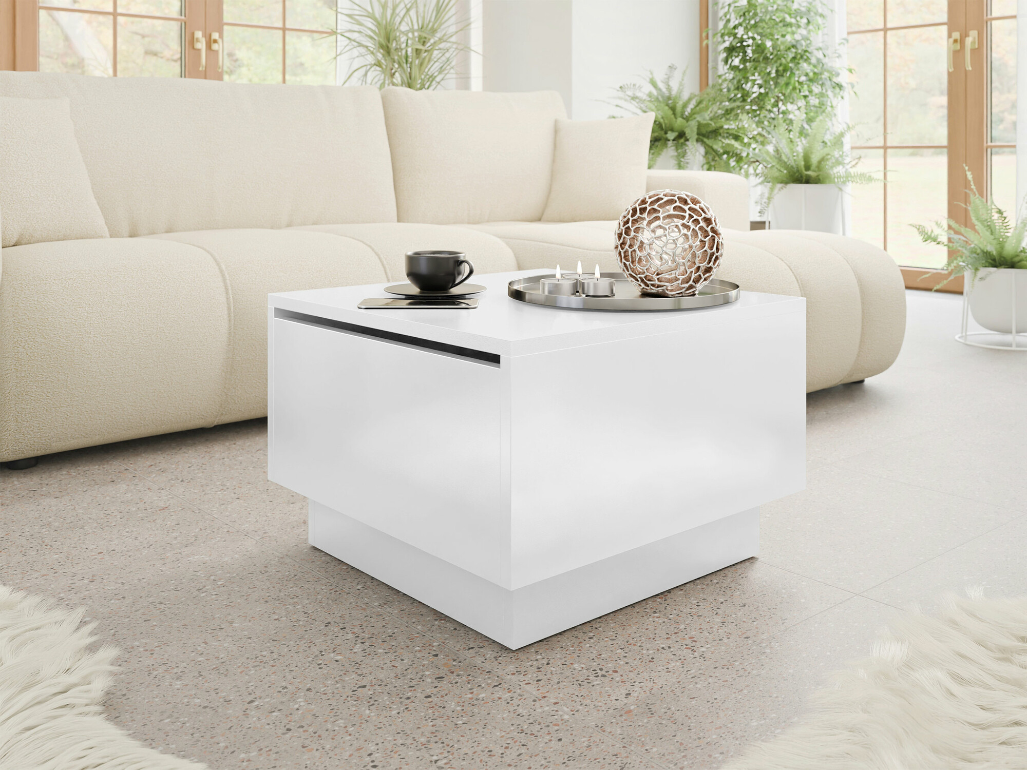 Salontafel Goodyear 133 (Glanzend wit)