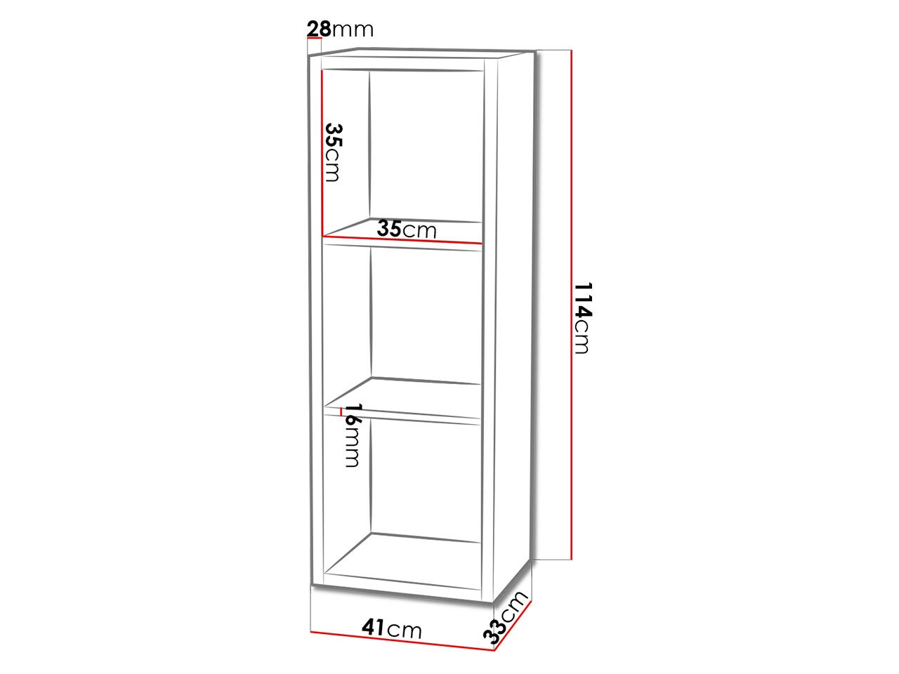 Boekenkast Levnova 100 (Sonoma eik)