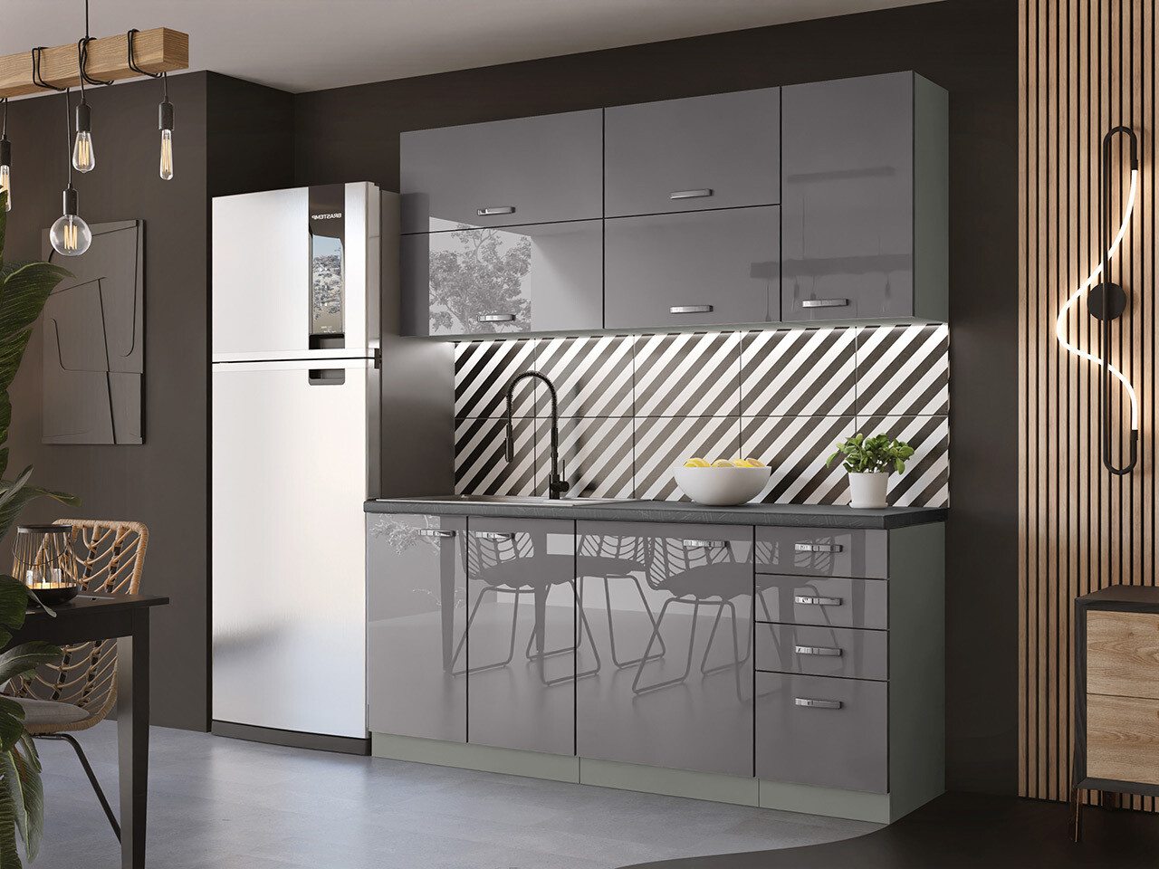 Modulaire kast voor inbouwapparatuur Multi Grey 116