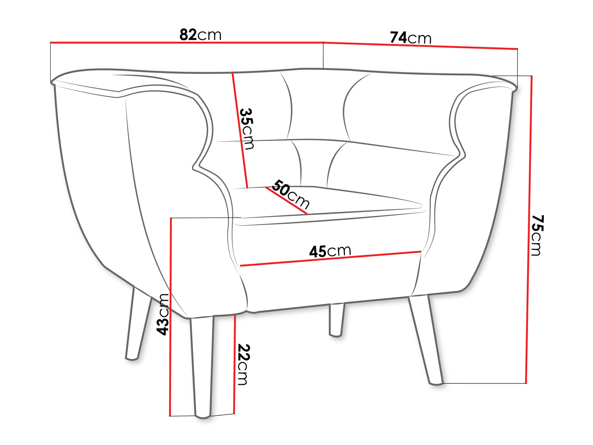 Fauteuil Glenview 102 (Kronos 34)