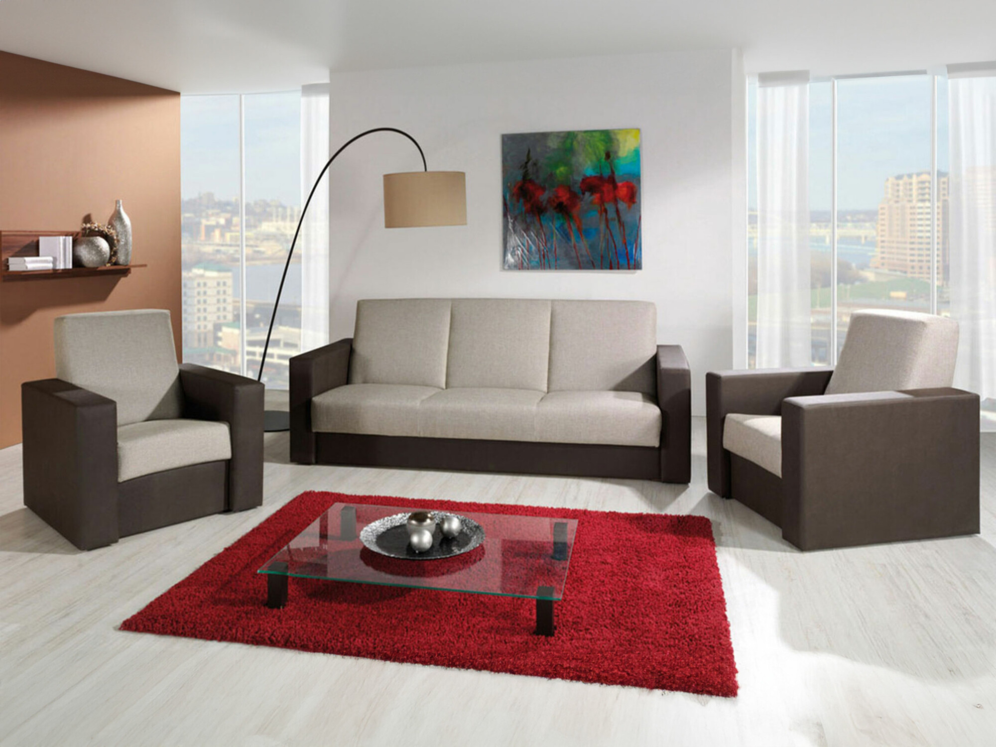 Gestoffeerde meubelset Providence 171 (Soft 066 + Kreta 05)