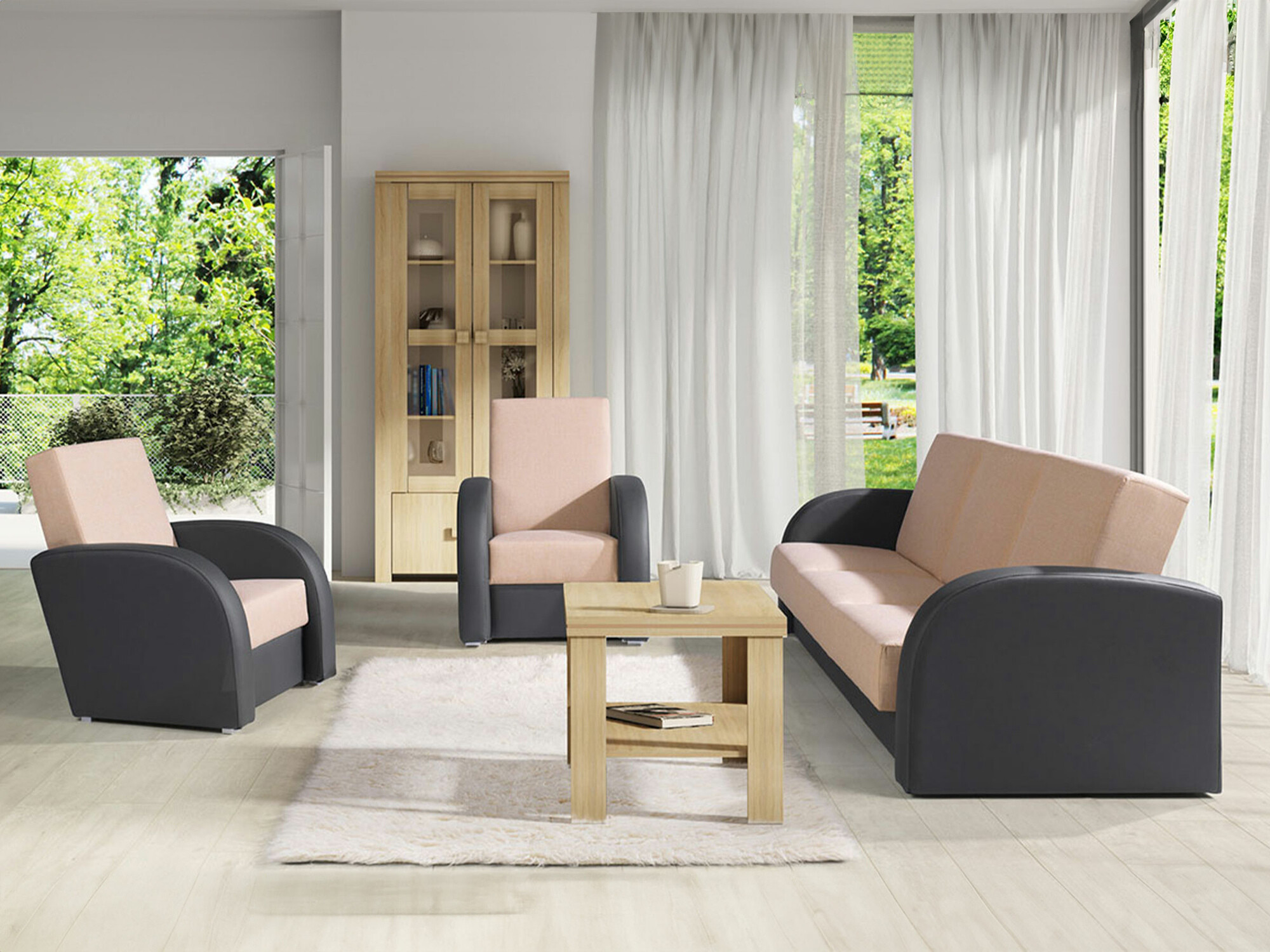 Gestoffeerde meubelset Providence 173 (Soft 020 + Lux 24)