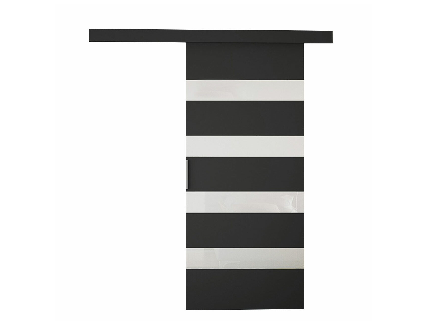 Schuifdeur Closico Portalis V (Zwart + Wit)