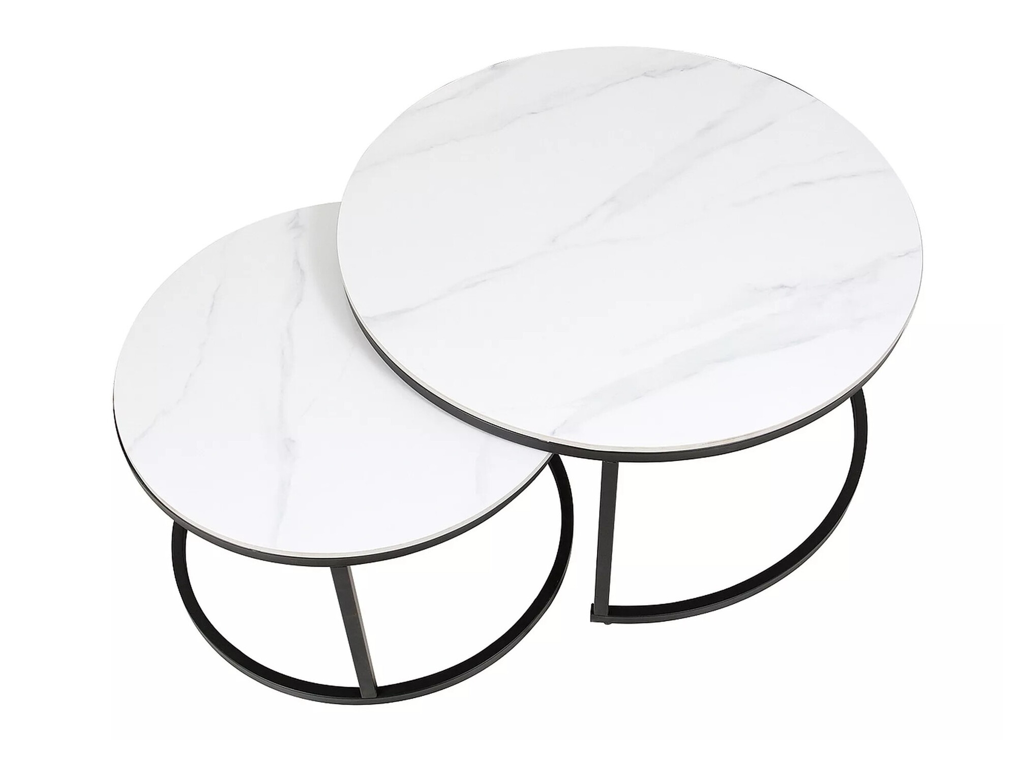 Salontafel set Detroit 607 (Wit marmer)