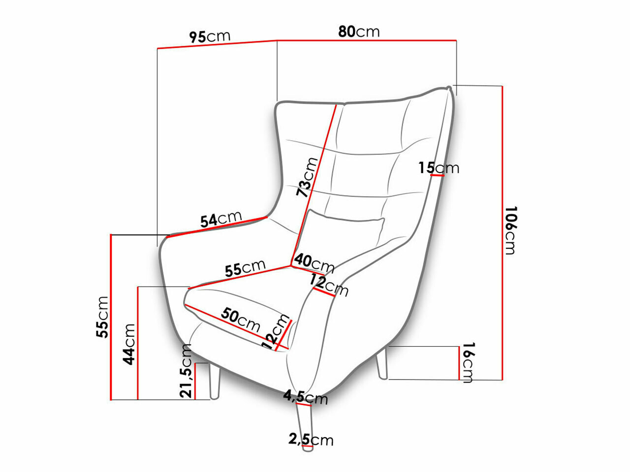 Fauteuil Comfivo Ulmus (Kronos 19)