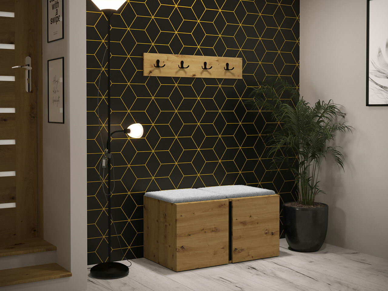 Gangmeubelset Hartford 275 (Artisan eiken)