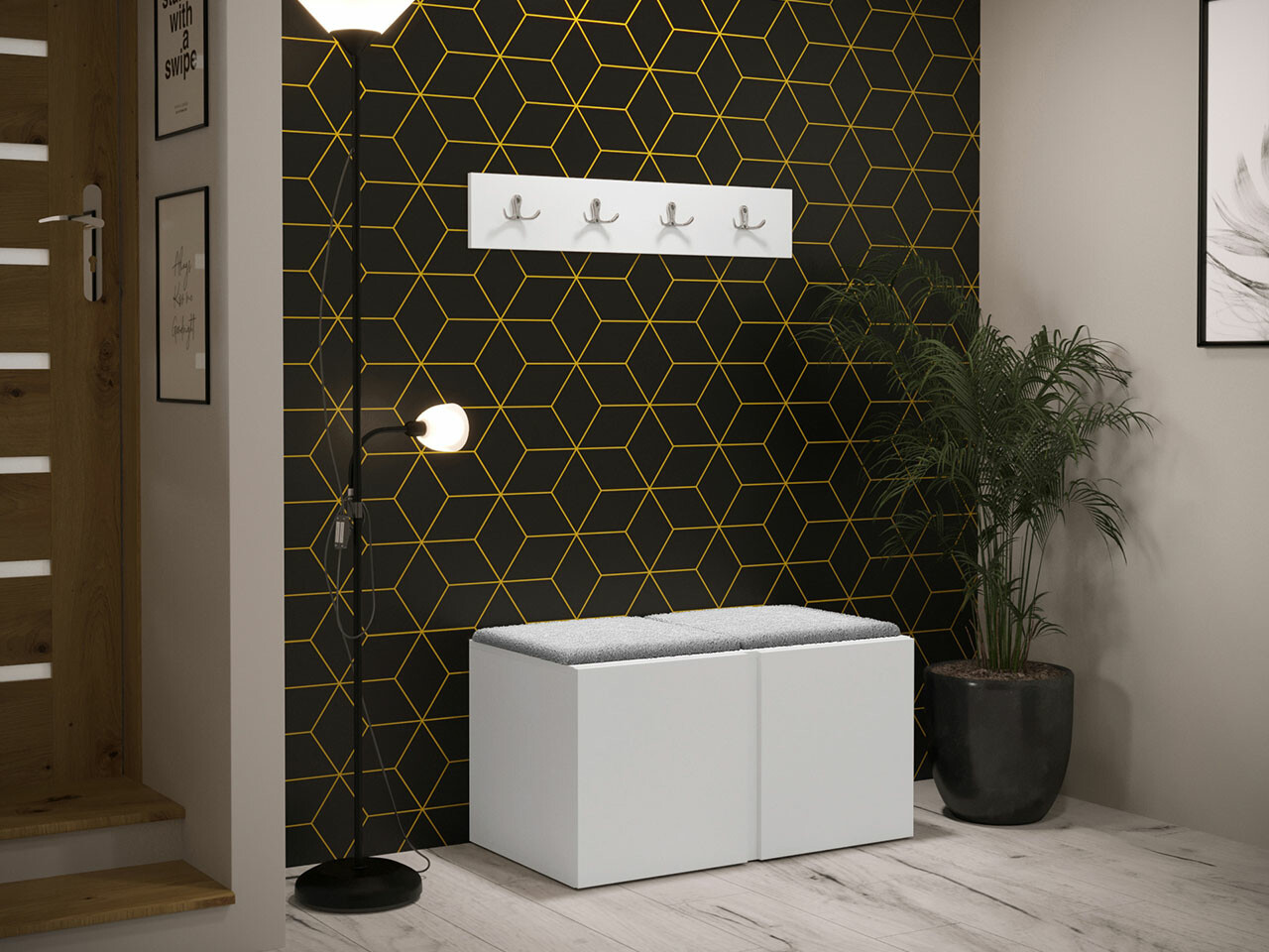 Gangmeubelset Hartford 275 (Wit)