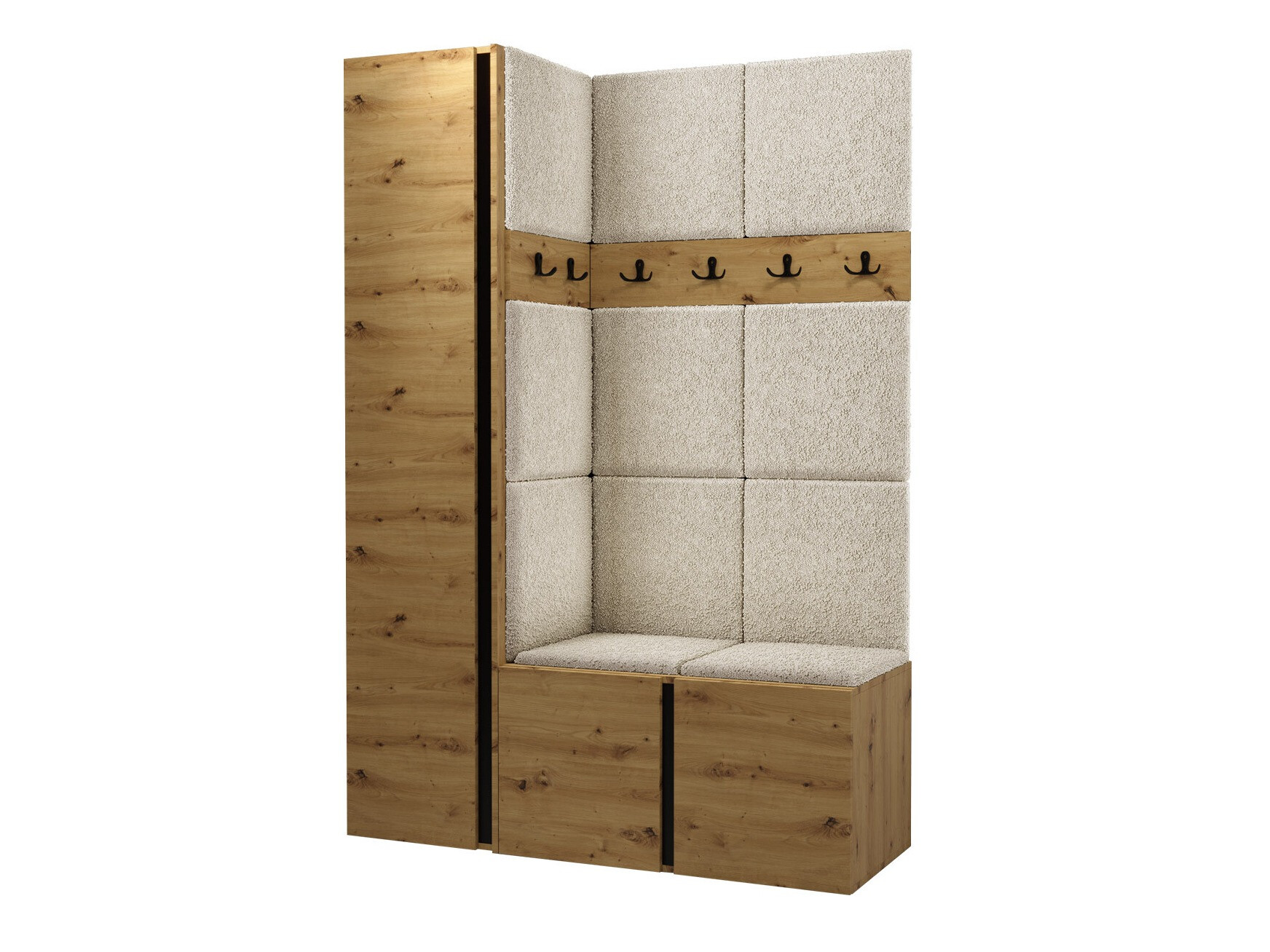 Gangmeubelset Pinis IX (Artisan eiken)