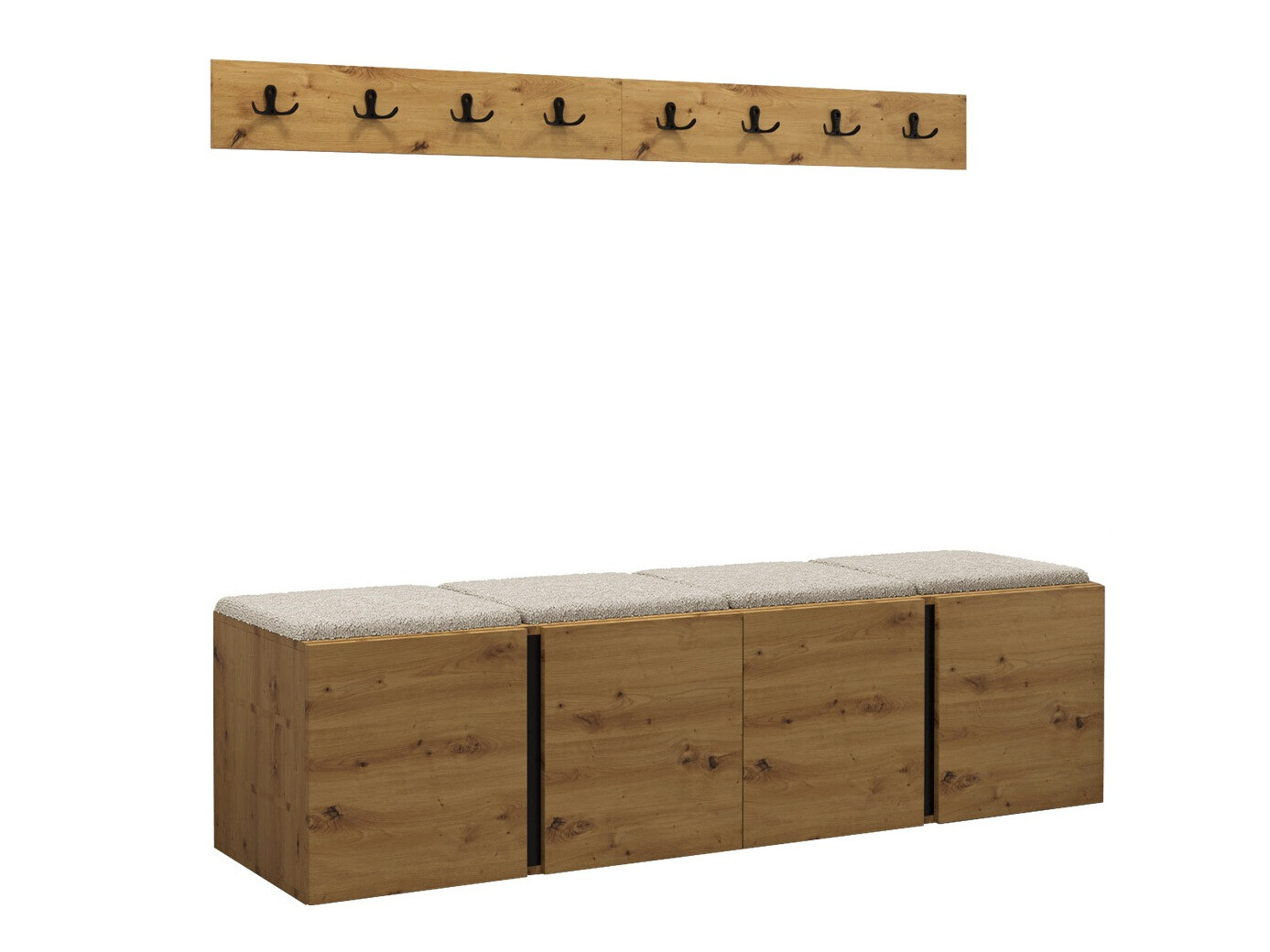 Gangmeubelset Pinis VII (Artisan eiken)