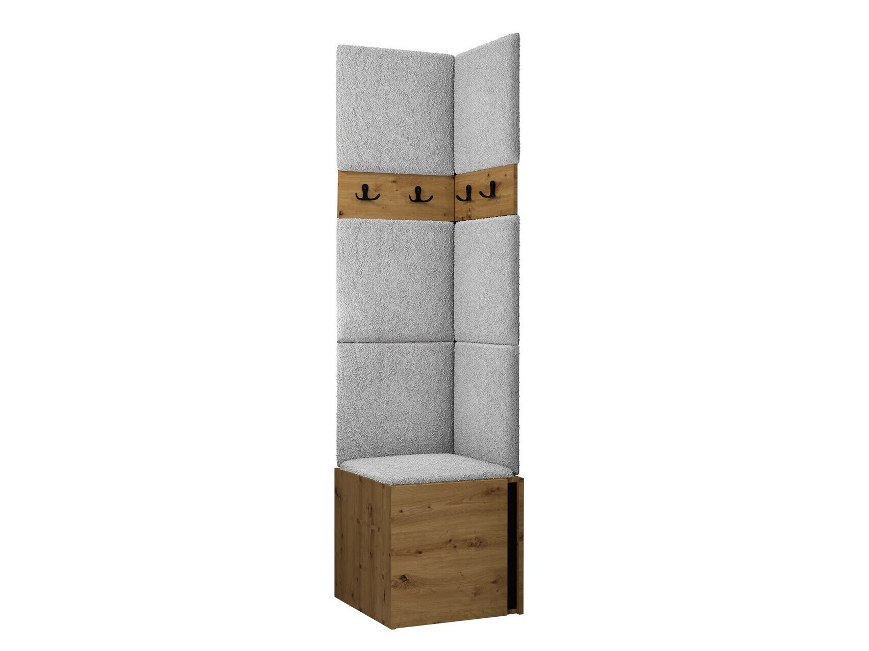 Gangmeubelset Pinis XXI (Artisan eiken + Zwart)