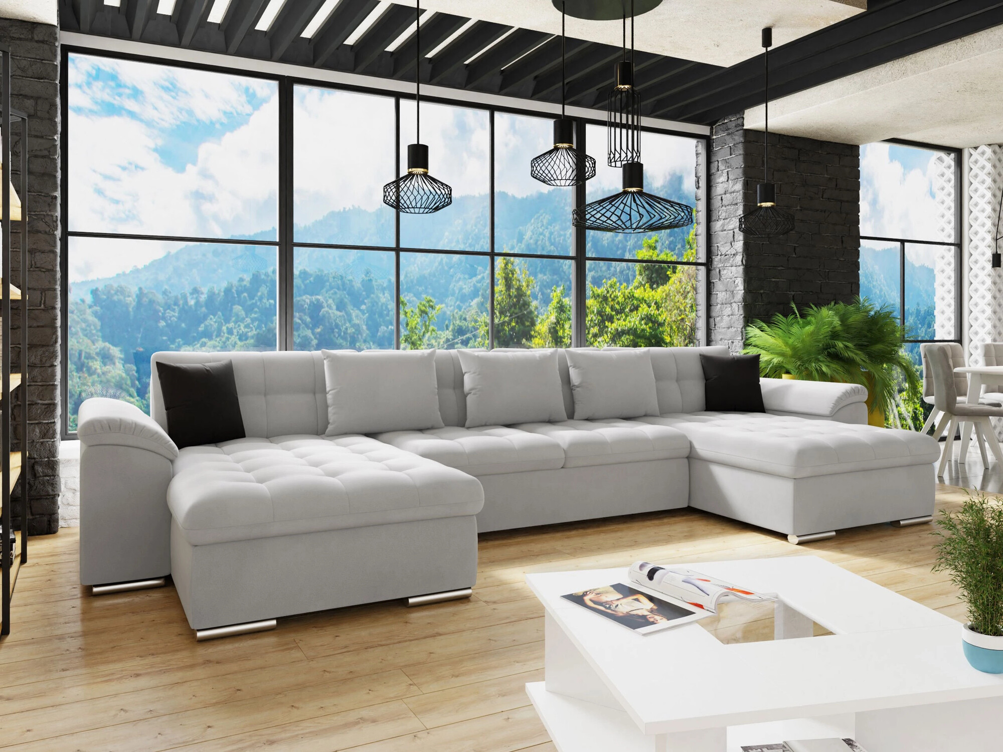 Hoekbank Comfivo 111 (Uttario Velvet 2973 + Uttario Velvet 2980)