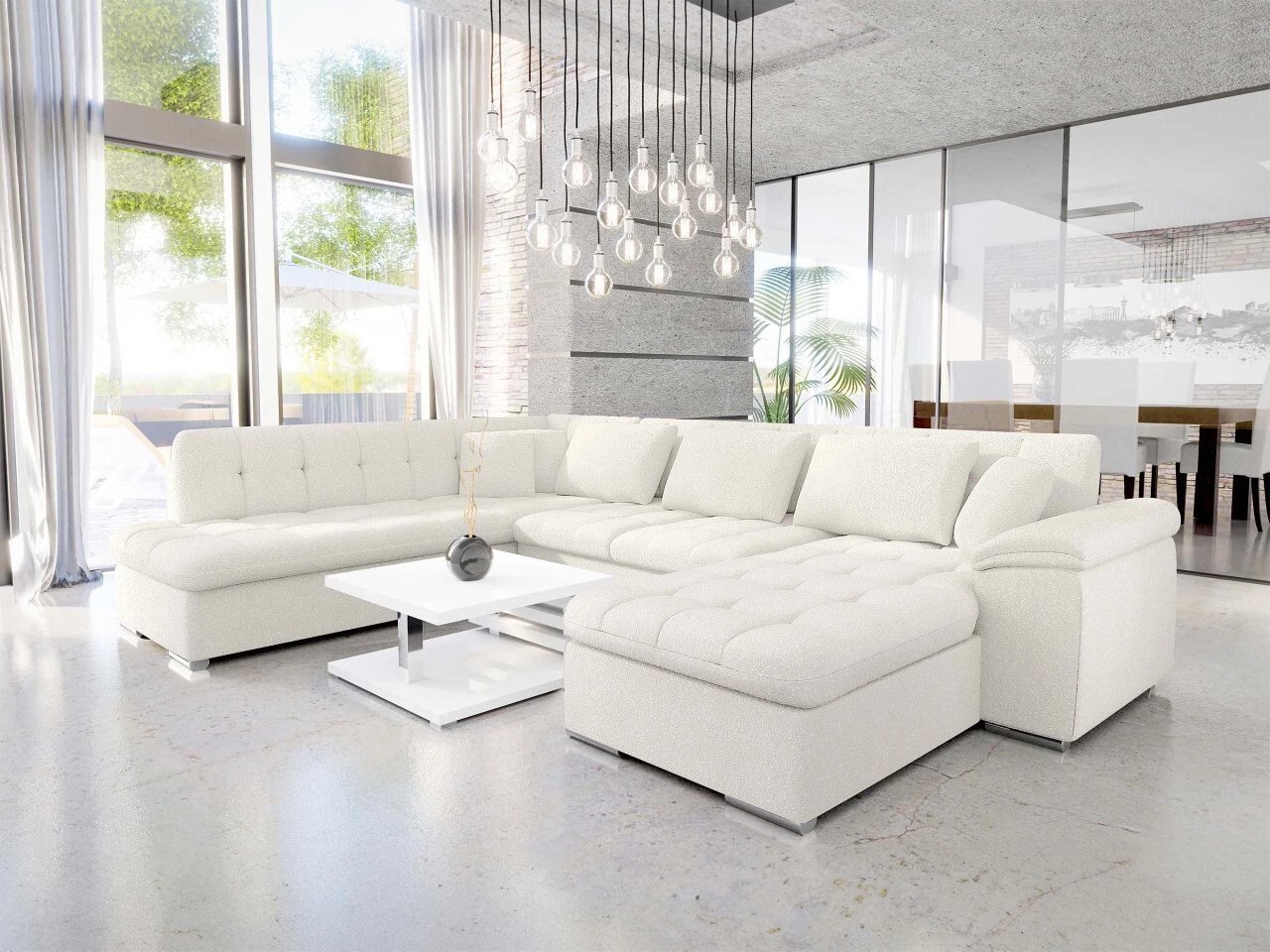 Hoekbank Comfivo Gemma V (Boucle Baloo 2073)