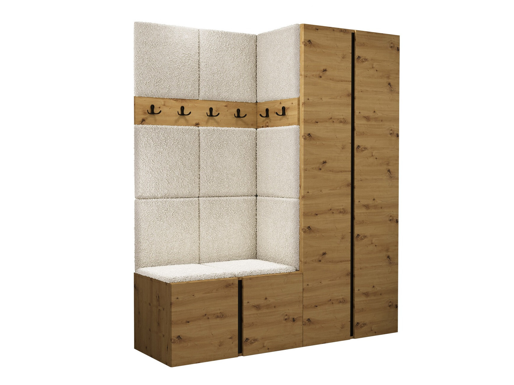 Gangmeubelset Pinis III (Artisan eiken)