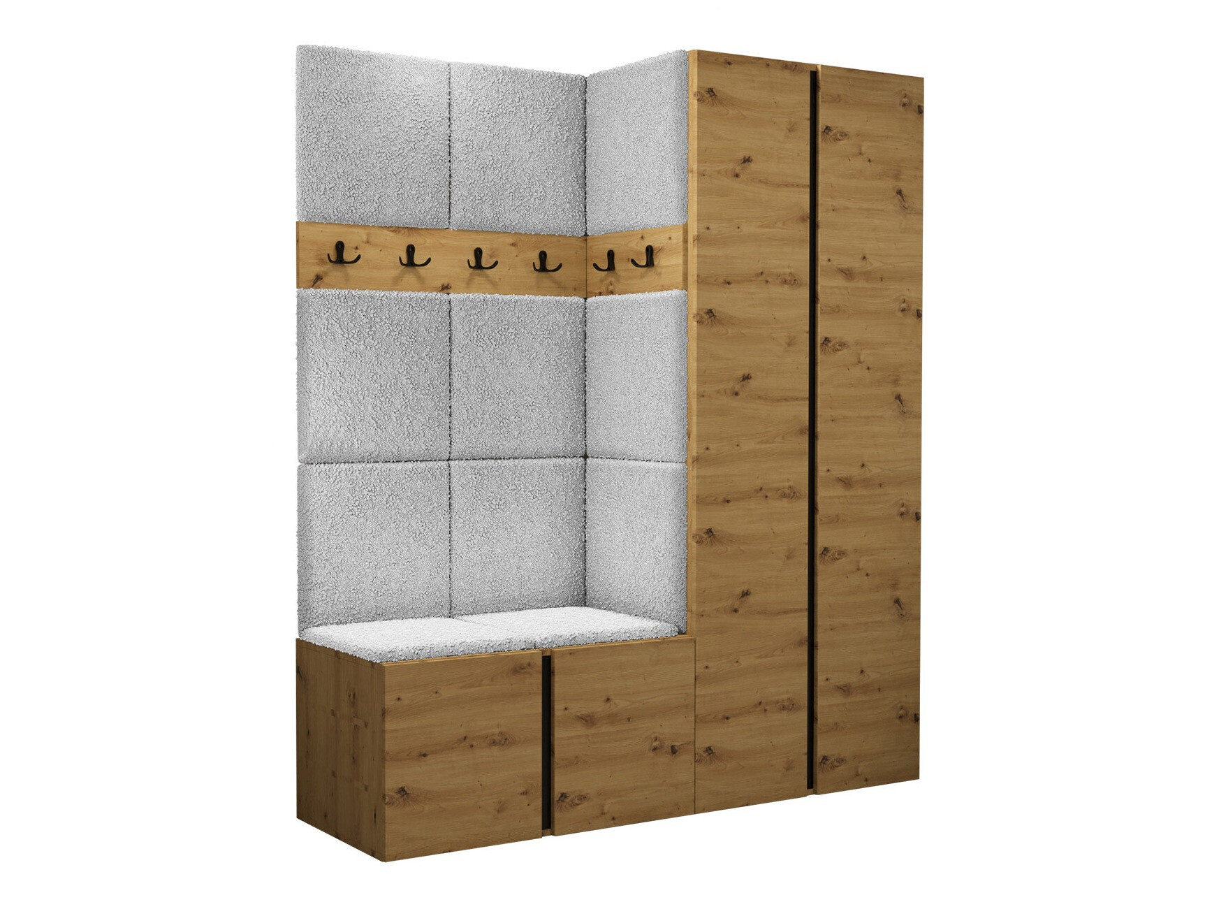 Gangmeubelset Pinis III (Artisan eiken)