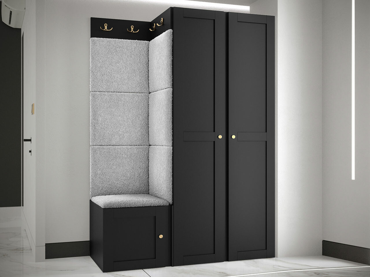 Gangmeubelset Hartford 379 (Zwart)