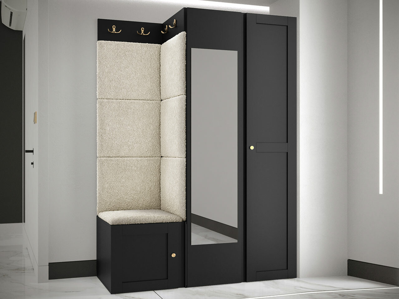 Gangmeubelset Hartford 380 (Zwart)