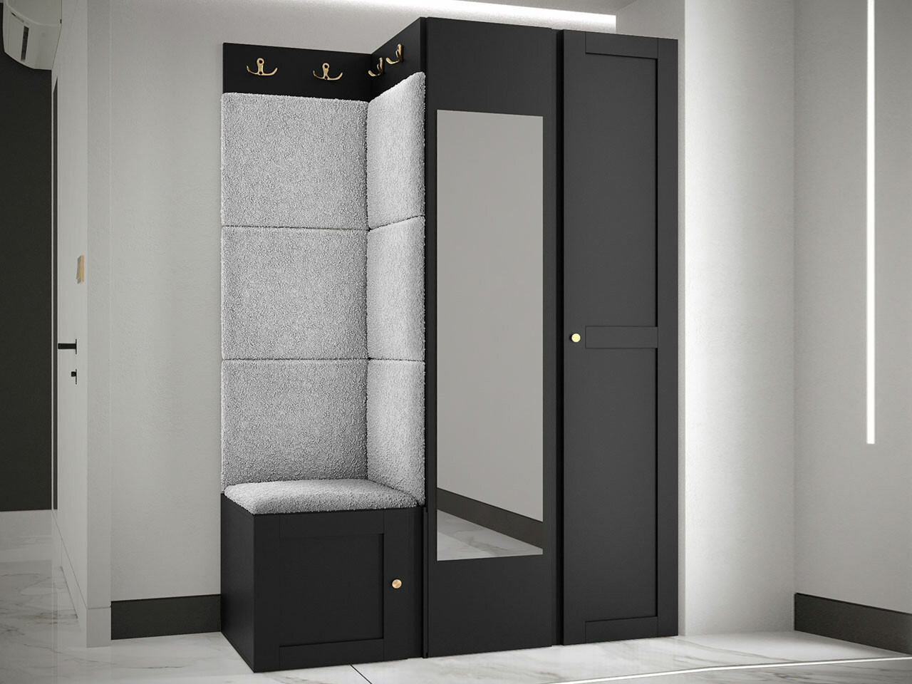 Gangmeubelset Hartford 380 (Zwart)