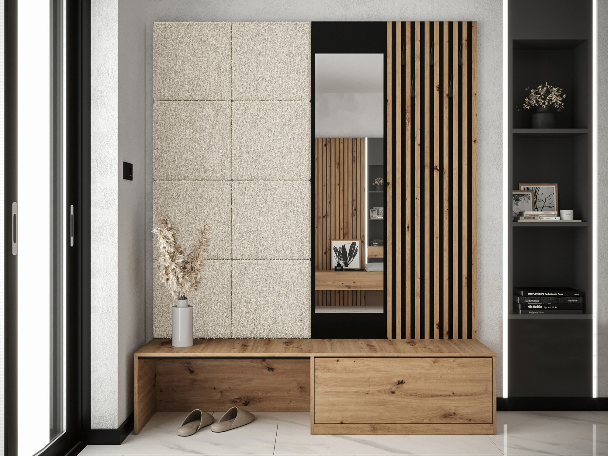 Gangmeubelset Fabor (Artisan eiken + Abriamo 03)