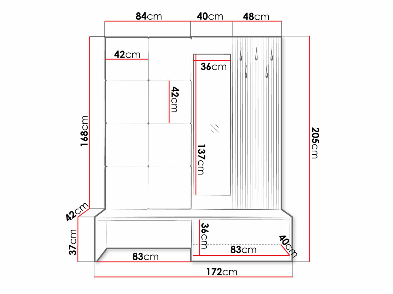 Gangmeubelset Hartford 322 (Abriamo 3)