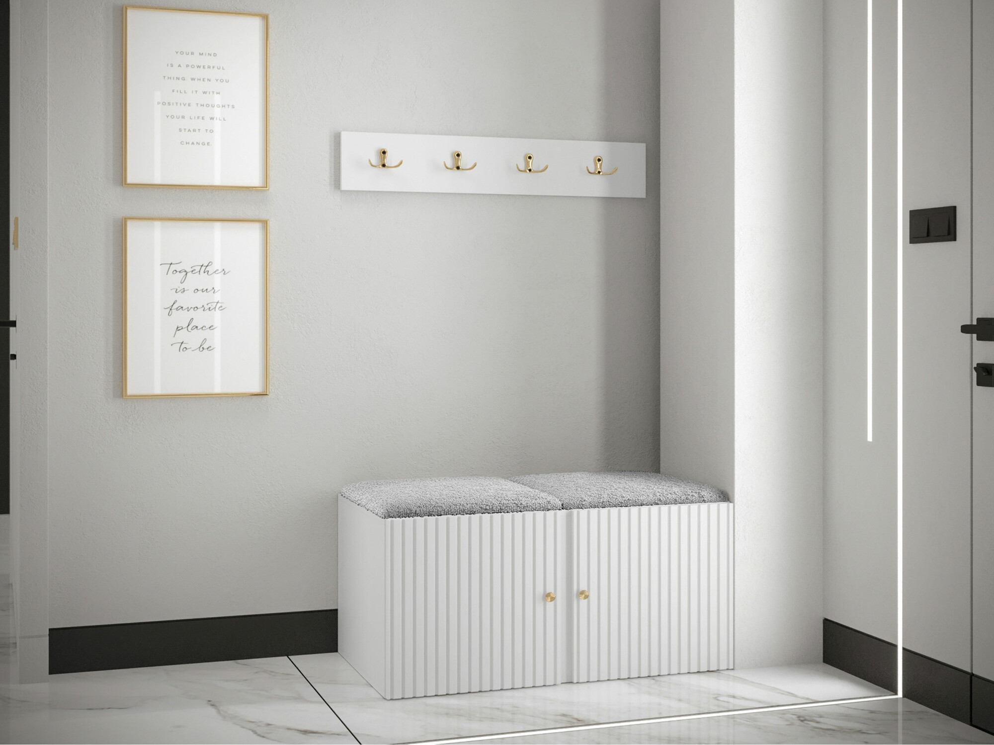 Gangmeubelset Hartford 384 (Wit)