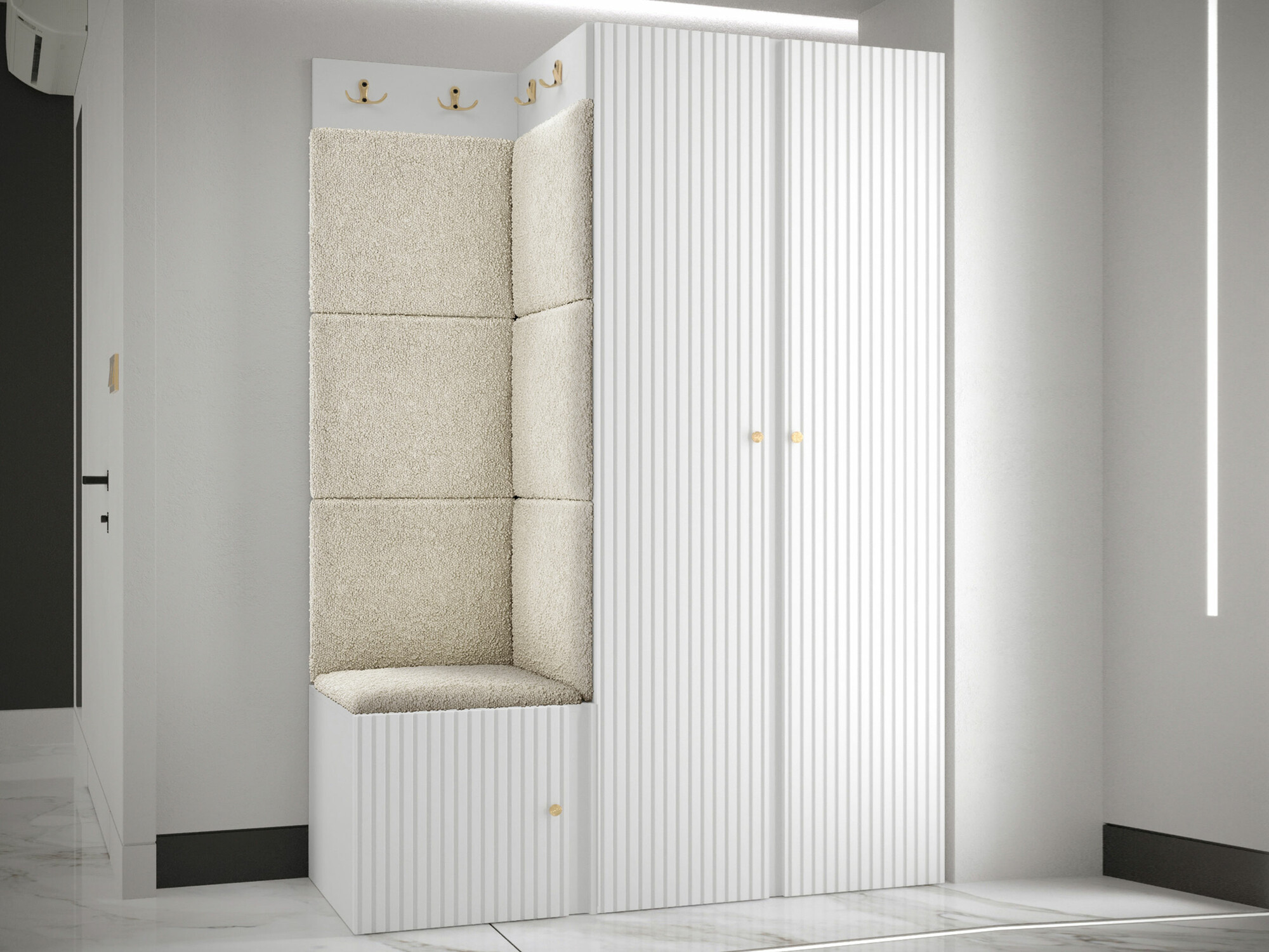 Gangmeubelset Hartford 387 (Wit)