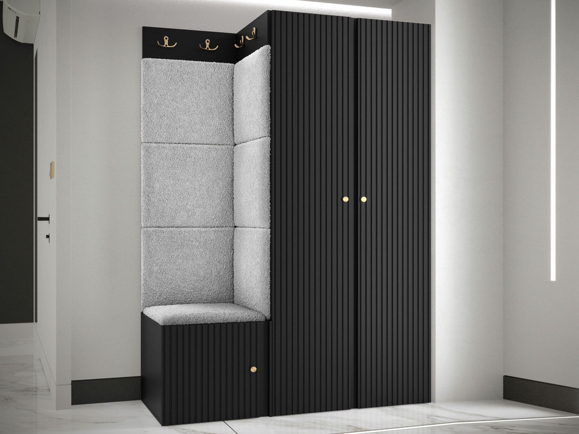 Gangmeubelset Hartford 387 (Zwart)