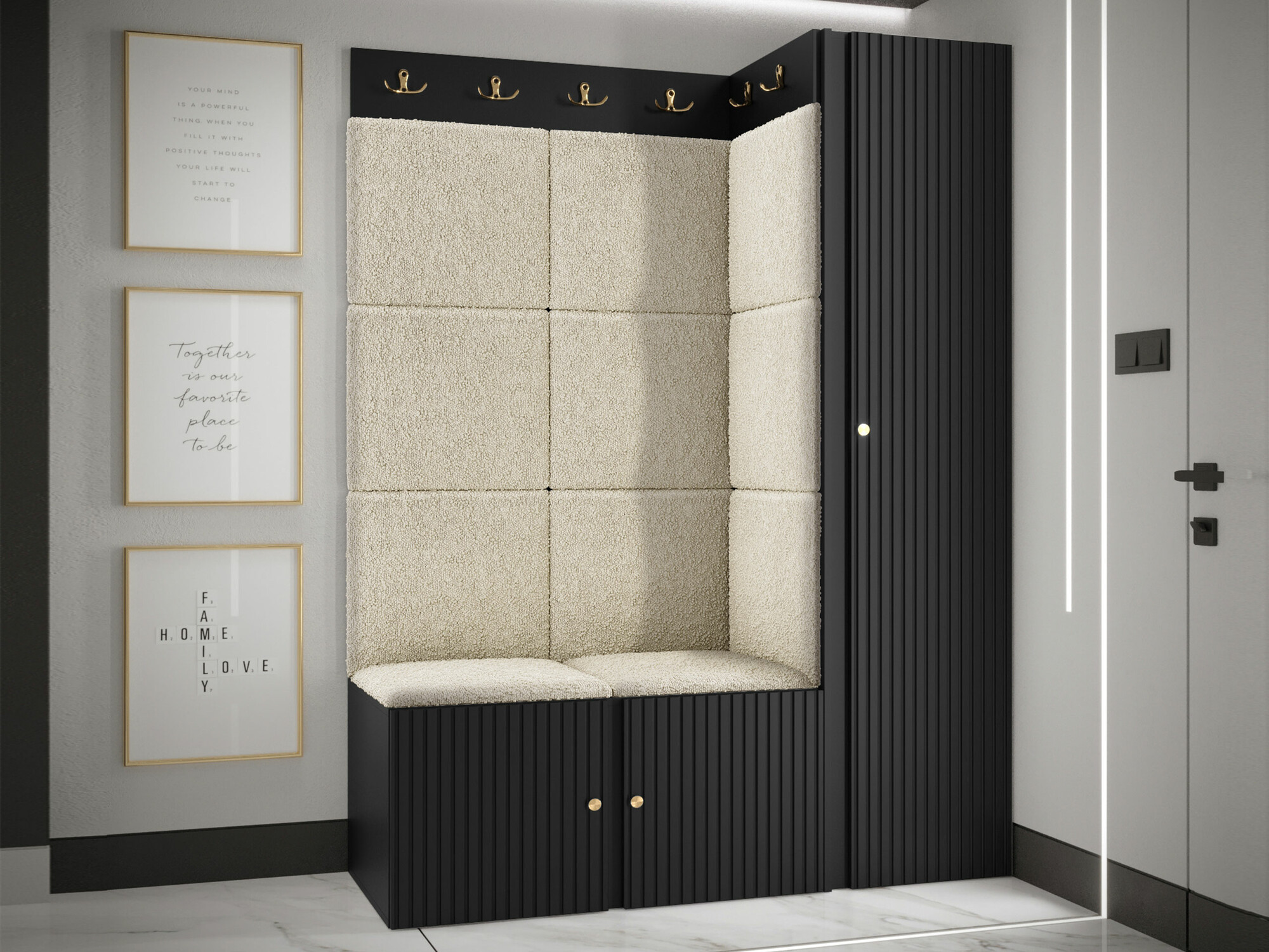 Gangmeubelset Hartford 385 (Zwart)